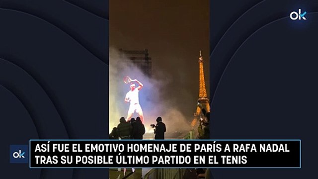 Así fue el emotivo homenaje de París a Rafa Nadal tras su posible último partido en el tenis