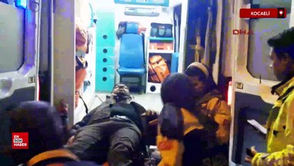 Kocaeli'de 2 tırın çarpıştığı kazada bir kişi yaralandı