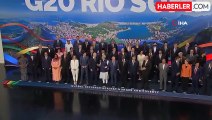Cumhurbaşkanı Erdoğan, G20 Liderler Zirvesi'nin ardından aile fotoğrafına katıldı