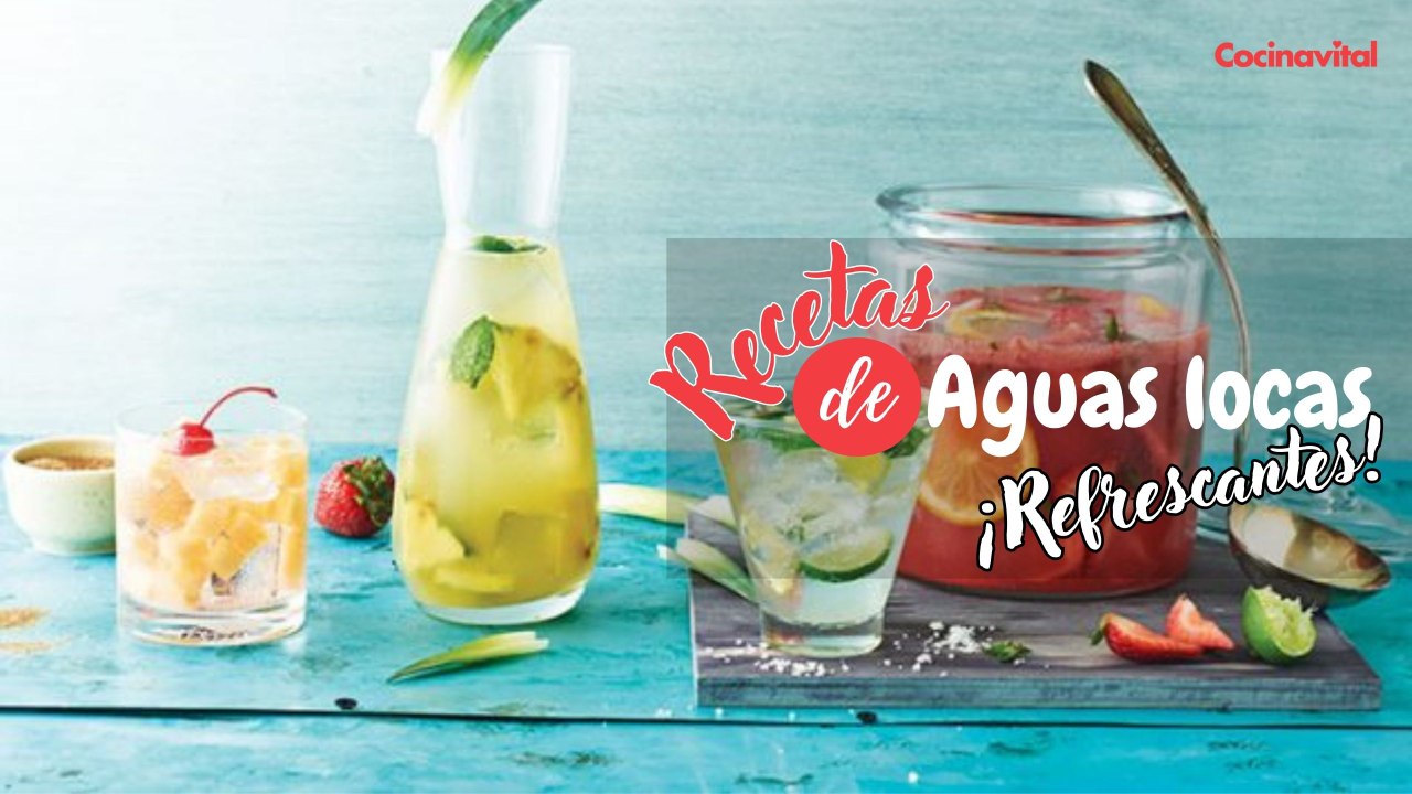 ¡Aguas locas de sabores, checa las recetas fáciles y refrescantes!