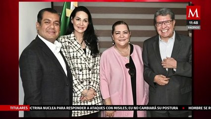 Guadalupe Taddei y Ricardo Monreal revisan presupuesto del INE para elección judicial