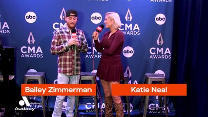 Bailey Zimmerman Shines at CMA Awards 2024 🎶 – Exclusive Interview with Katie Neal