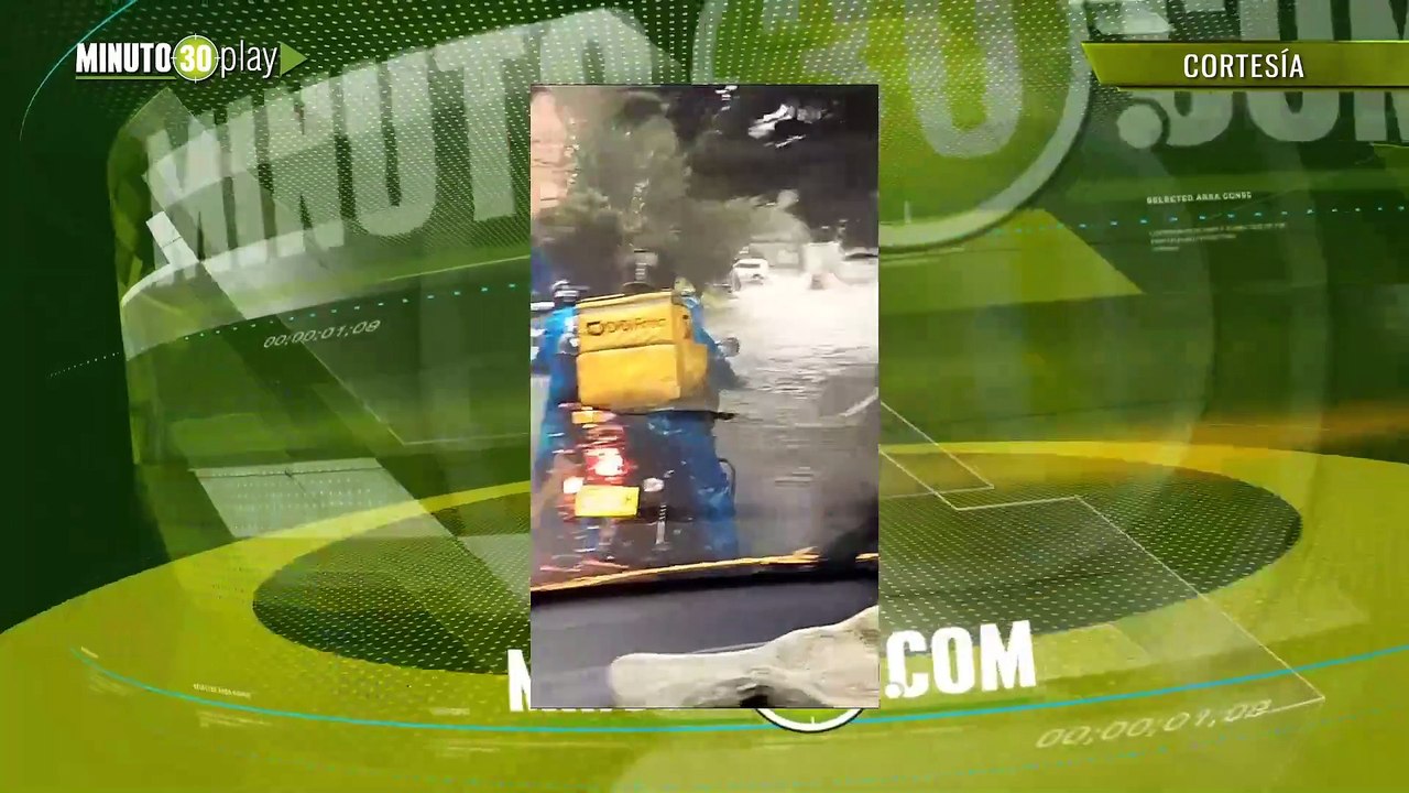 ¡Qué aguacero! Granizo y vías inundadas, así está Medellín esta tarde