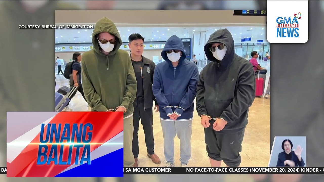 3 Japanese nationals na may arrest warrant sa Japan, ipina-deport ng Bureau of Immigration | Unang Balita