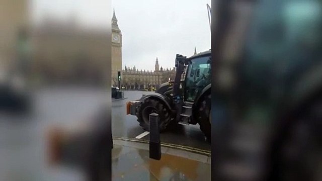 Miles de agricultores protestan en Londres contra el impuesto a la herencia