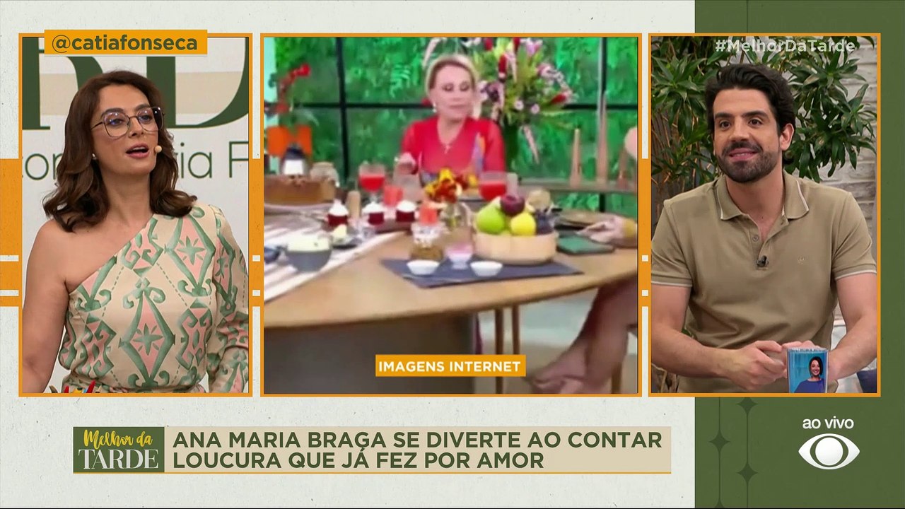 LOUCURAS DE AMOR! Ana Maria se diverte ao contar loucura que já fez | Melhor da Tarde