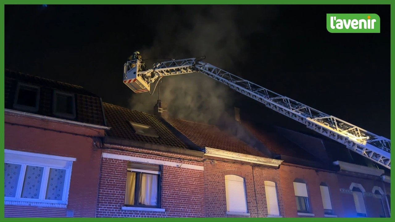 Mouscron : début d'incendie, rue Henri Duchâtel