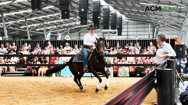 Victorian trainer Jess Smith champions Australian Stock Horse agility