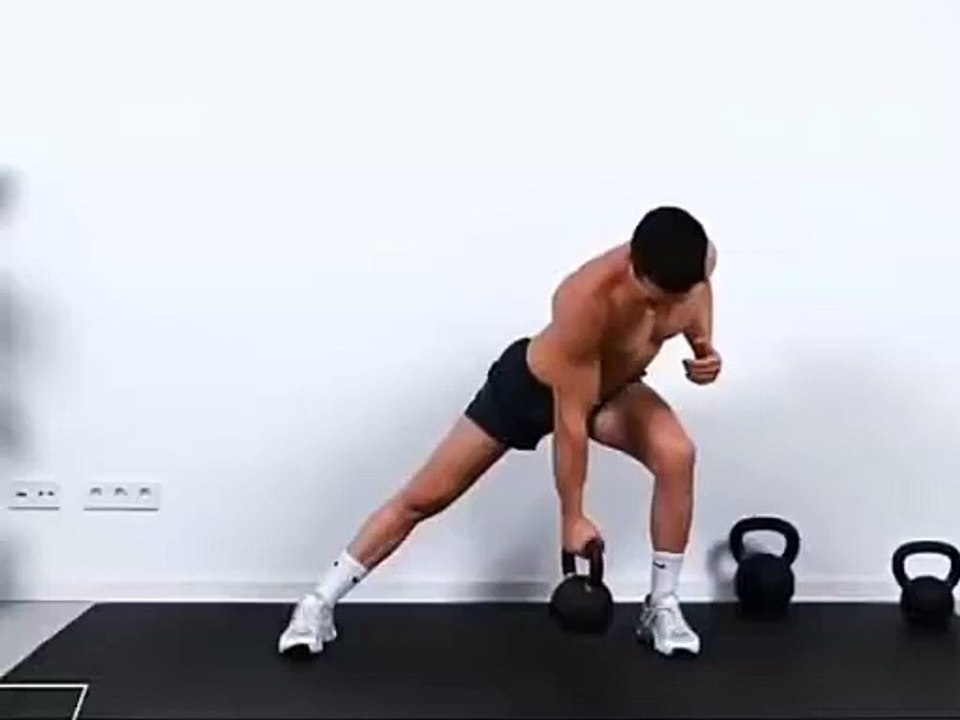 Lateral Lunge Take Over Row