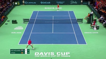 Rafael Nadal plays his final ever point