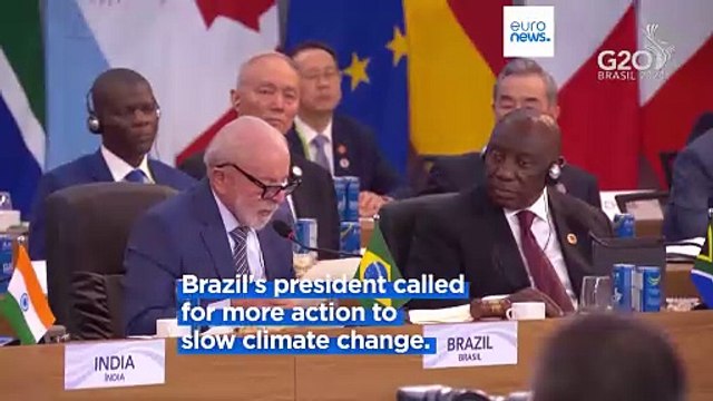 G20 Summit: Brazil's president urges developed nations to speed up initiatives on climate change