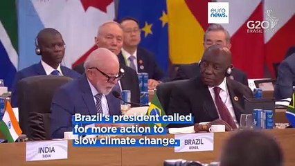 G20 Summit: Brazil's president urges developed nations to speed up initiatives on climate change