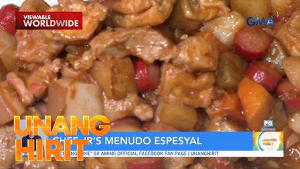 TIKMAN ANG MENUDO ESPESYAL NI CHEF JR! | Unang Hirit