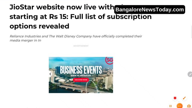 JioStar website now live with plans starting at Rs 15