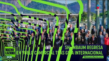 Sheinbaum regresa de la cumbre del G20 en Río de Janeiro