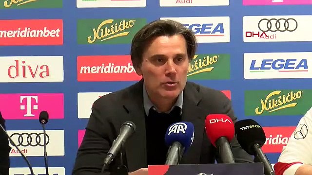 A Milli Takım Teknik Direktörü Montella ''mağlubiyetin nedenini'' buldu