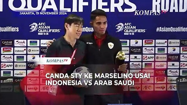 Canda Shin Tae-yong Lempar Bola ke Marselino di Sesi Wawancara usai Indonesia Kalahkan Arab Saudi