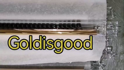 15*33mm 220v 1200w Twin tube     half-gold-plated carbon fiber heating lamp for Drying machine From Goldisgood