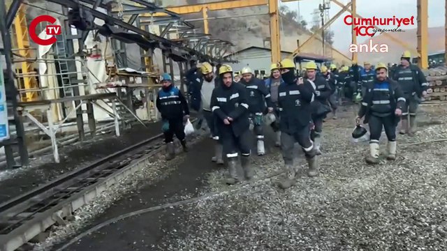 Çayırhan Termik Santrali maden sahalarının özelleştirme kararına karşı 500 madenci, kendilerini madene kapatarak eylem başlattı
