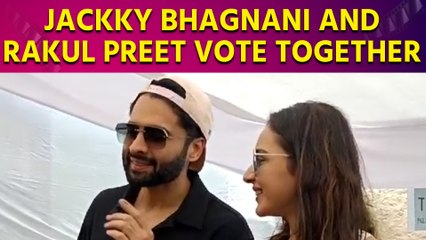 - Actor Jackky Bhagnani and Rakul Preet Singh Cast their Vote together