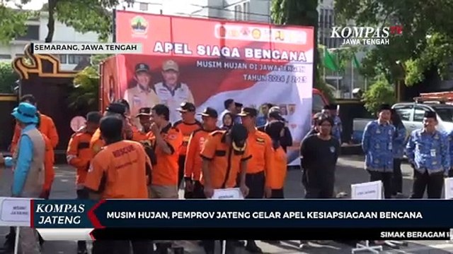 Musim Hujan, Pemprov Jateng Gelar Apel Kesiapsiagaan Bencana