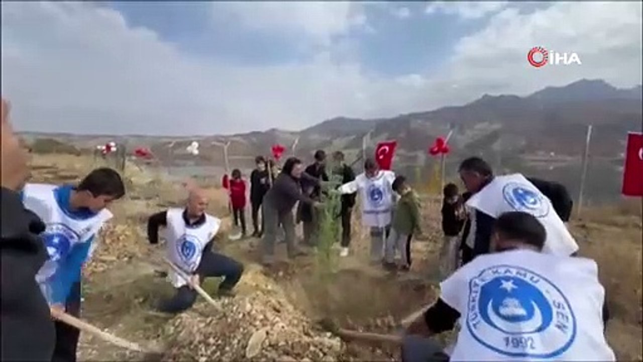 Tunceli'de Öğretmenler Günü'ne Özel Fidan Dikimi! Şehit Öğretmenler Anıldı!