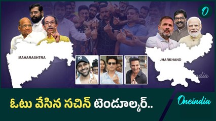 మహారాష్ట్ర, జార్ఖండ్ లో ప్రశాంతంగా పోలింగ్ | Oneindia Telugu