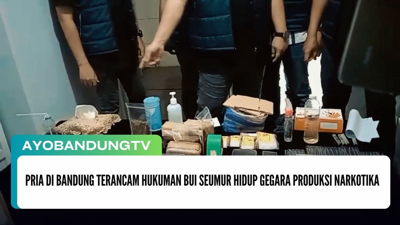 Pria di Bandung Terancam Hukuman Bui Seumur Hidup Gegara Produksi Narkotika
