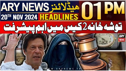 ARY News 1 PM Headlines | 20th Nov 2024 | Latest Update in Tosha Khana 2 case