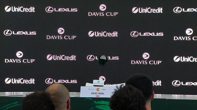 La rueda de prensa de Rafa Nadal tras su último partido individual en el tenis