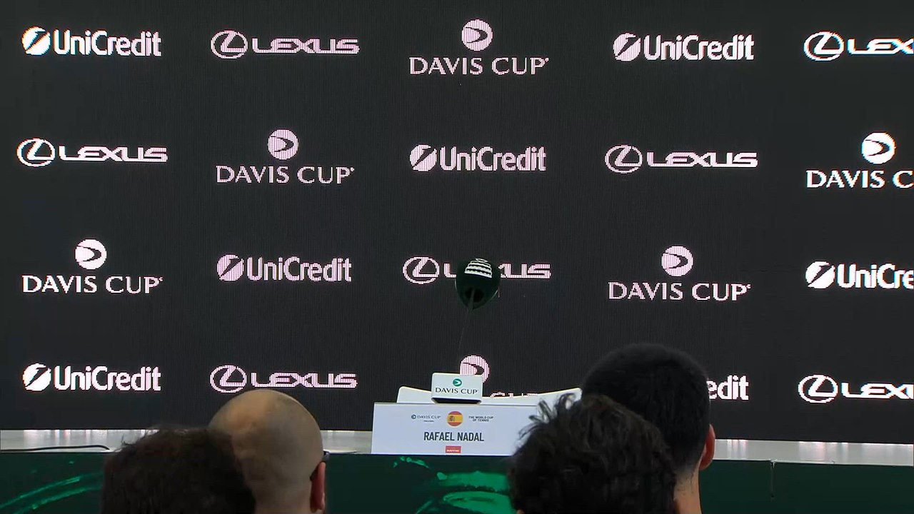 La rueda de prensa de Rafa Nadal tras su último partido individual en el tenis