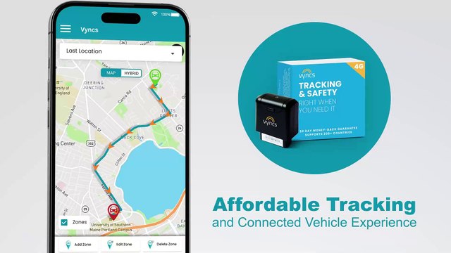 Vyncs Car GPS tracker | Teen Tracker | No Monthly Fee Car Tracker | No Subscription Tracker