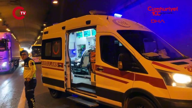 TEM’de iki yolcu otobüsü ve tır kazaya karıştı: 14 yaralı