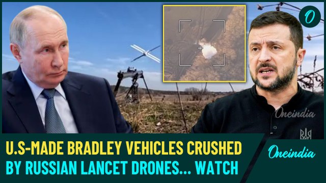 Watch: Russian Lancet Drone Hits Bradley in Kursk, 400+ Casualties as Ukraine Suffers Major Setbacks