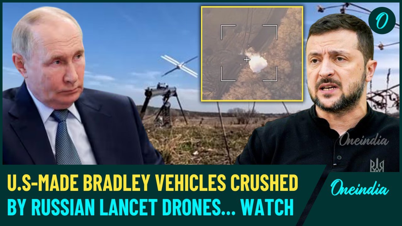 Watch: Russian Lancet Drone Hits Bradley in Kursk, 400+ Casualties as Ukraine Suffers Major Setbacks