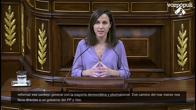 Ione Belarra: “Les pido que rectifiquen. Si quieren los votos de Podemos, tiene que haber impuesto a las energéticas”
