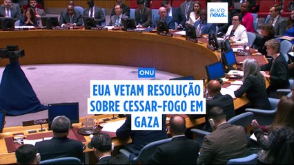 EUA vetam resolução na ONU que pedia cessar-fogo em Gaza