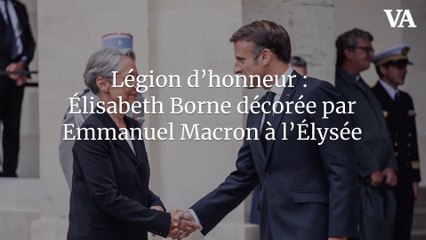 Légion d’honneur : Élisabeth Borne décorée par Emmanuel Macron à l’Élysée