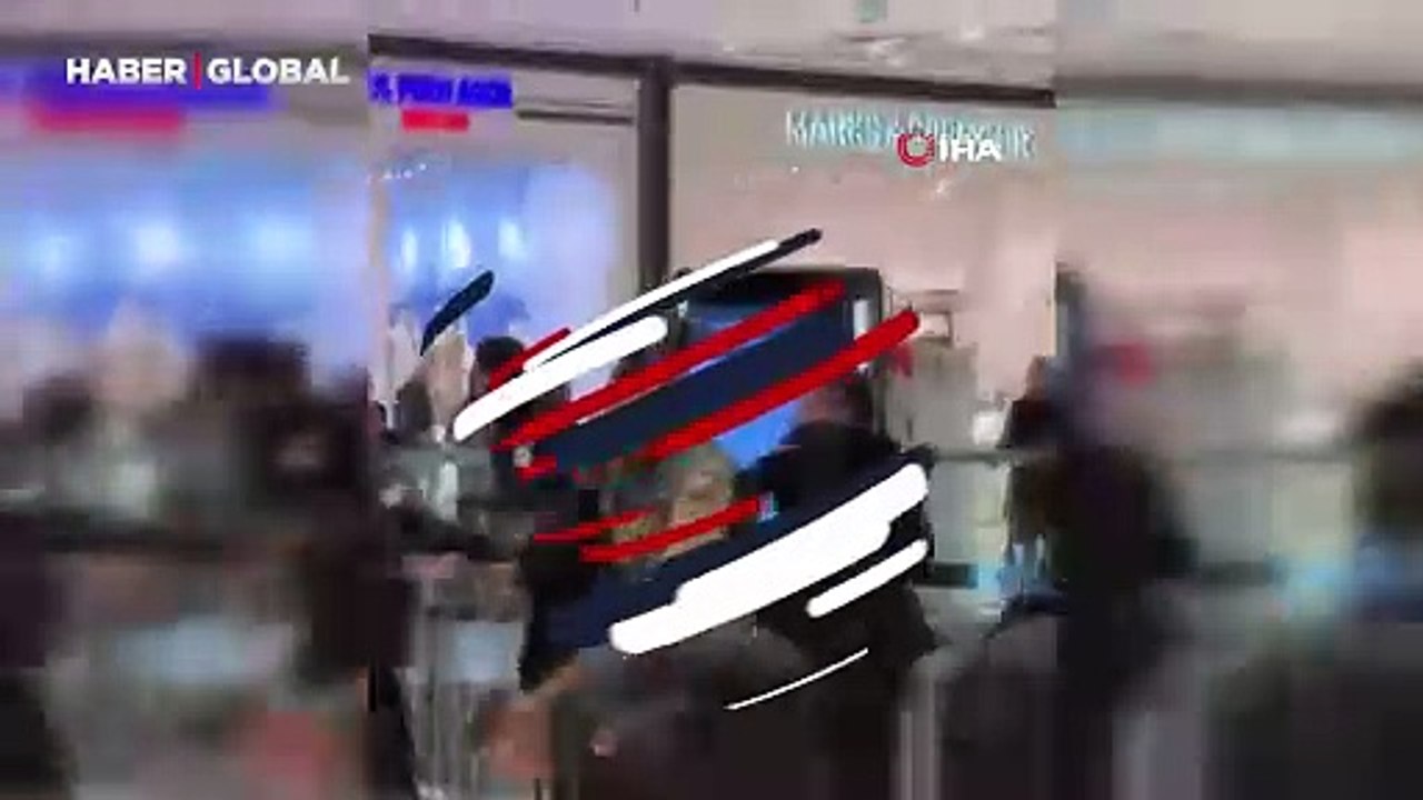 Alışveriş merkezinde kavga! Güvenlik görevlisi müşteriyi ısırdı