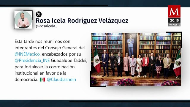 Guadalupe Taddei reduce presupuesto para elecciones judiciales tras reunión con Monreal