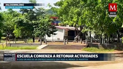 Escuelas de Tecpan reanudan clases tras enfrentamiento armado