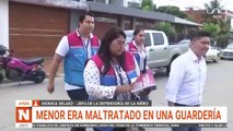 SCZ MENOR ERA MALTRATADO EN GUARDERIA DELA VILLA PRIMERO DE MAYO