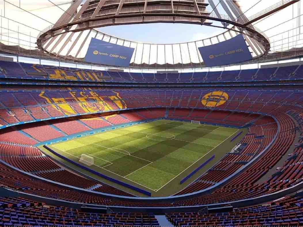 Brutal transformación del Camp Nou