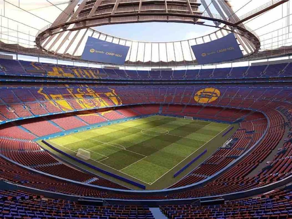 Brutal transformación del Camp Nou
