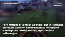 Vento forte: il video della provincia di Rimini