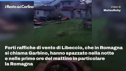 Vento forte: il video della provincia di Rimini