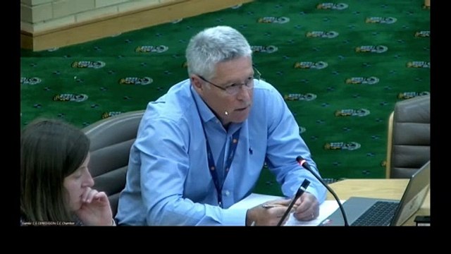 Corporate director of Ceredigion County Council Barry Rees talking about proposed school closures