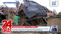 Mga bahay, evacuation center at iba pang establisimyento, wasak at natuklap ang bubong; bagsak ang maraming poste ng kuryente | 24 Oras