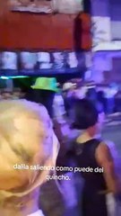 Grabaron el terrible estado con el que sacaron a Dalila de un boliche