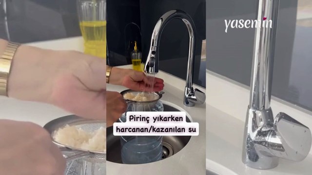 Pirinç yıkarken harcanan suyun miktarını gösterdi! Sosyal medyayı ikiye böldü